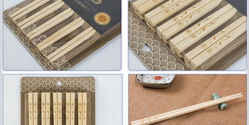 天然雕刻含香木筷 10雙裝 精品套裝 mk6210 無漆系列 693262086210筷子